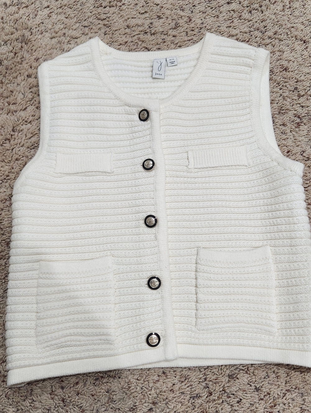 Joie Womens Knit Sweater Vest Size M